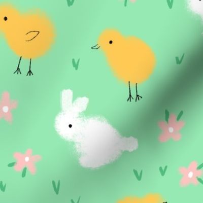 Bunnies and chicks