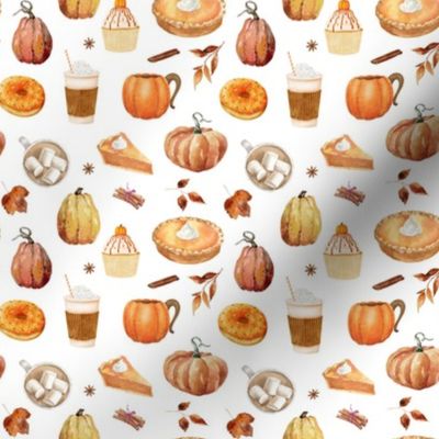 Small / Pumpkin Spice Latte / White - Fall, Autumn, Halloween