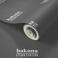 Hakuna Matata seize the day positive vibes sweet boho nursery text quote typography design charcoal gray white