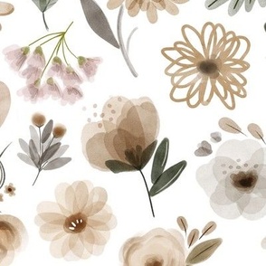 Large / Woodland Sage Florals