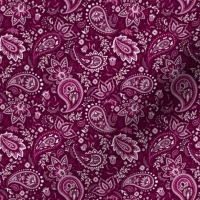 Fuschia Soma Paisley - Small Scale