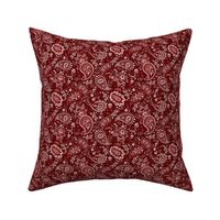 Red Soma Paisley - Small Scale