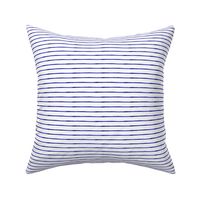 Extra Small Thin Stripes Watercolor Blue White
