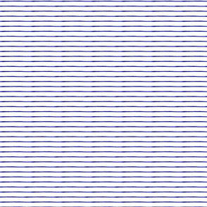 Extra Small Thin Stripes Watercolor Blue White