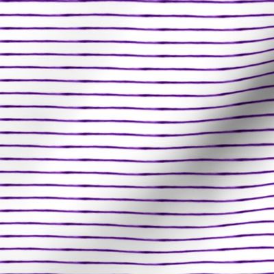 Extra Small Thin Stripes Watercolor Purple White