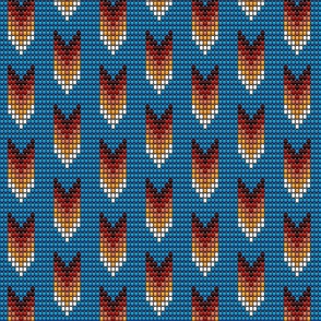 Tribal arrows boho 3D beads red orange blue