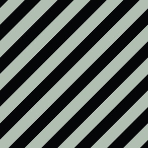 Streifen diagonal Mint Schwarz von DIY Eule