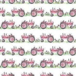 Pink Tractor, Small, approx 1 inch ©Luanne Marten