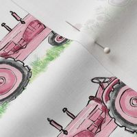 Pink Tractor, Large, approx 3 inch ©Luanne Marten