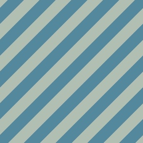 Streifen diagonal Mint Blau  von DIY Eule
