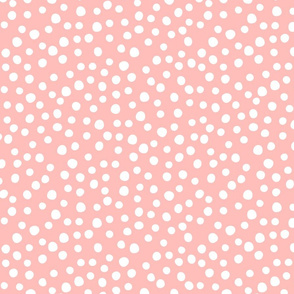 Large spring flower dots pink