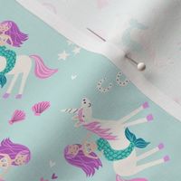 mermaid and unicorn rotated