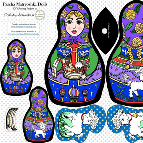 Pascha Matryoshka Dolls in Purple