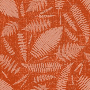 Normal scale • Wild grasses and ferns orange