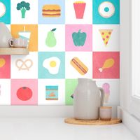 Distressed Food Colorblocks