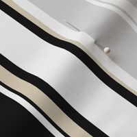 Stripes | Black + White +  Cream