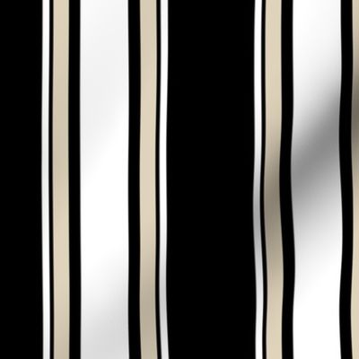 Stripes | Black + White +  Cream