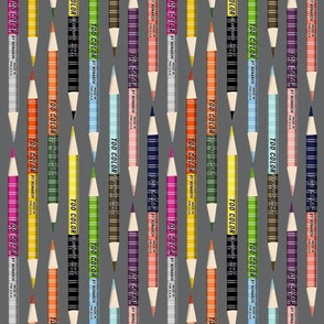 Pencil Stripes* (Vertical Pepper Pot) || vintage colored pencils