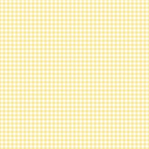 Western Mini Gingham in Butter Yellow + White