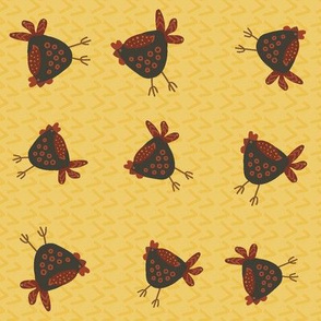 Funky Chickens-Rooster-Spice Market Palette-Regular scale