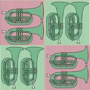 Marching Baritone Horn Pattern Large