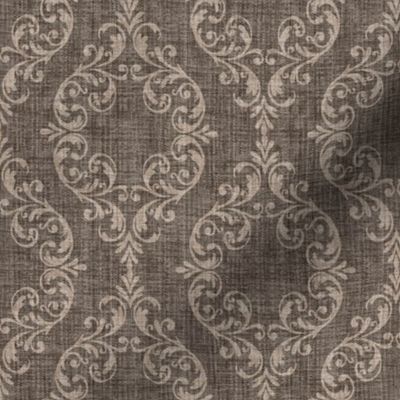 Halloween Damask - pewter