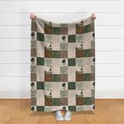 Beige Woodsy Quilt - little seeds grow mighty trees