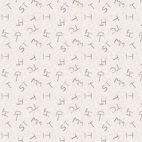 Small cattle brands - beige