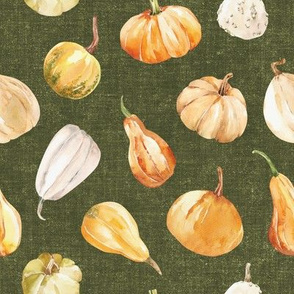 Fall Gourds / Olive