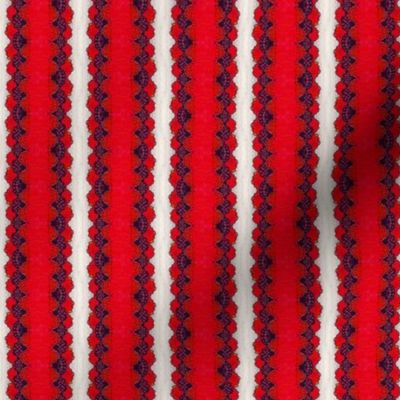 Red Lace Stripe