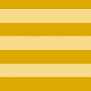 Large Goldenrod Awning Stripe Pattern Horizontal in Mellow Yellow