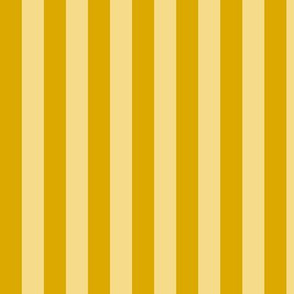 Goldenrod Awning Stripe Pattern Vertical in Mellow Yellow