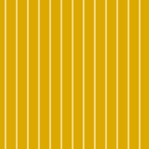 Goldenrod Pin Stripe Pattern Vertical in Mellow Yellow