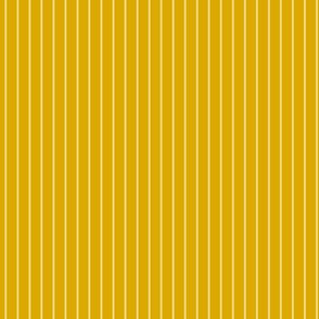 Small Goldenrod Pin Stripe Pattern Vertical in Mellow Yellow