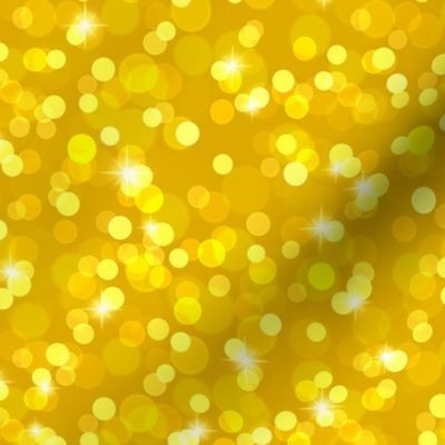 Sparkly Bokeh Pattern - Goldenrod Color