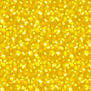 Small Sparkly Bokeh Pattern - Goldenrod Color