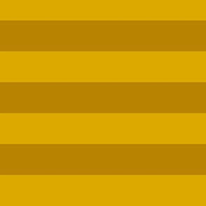 Large Goldenrod Awning Stripe Pattern Horizontal in Dark Goldenrod