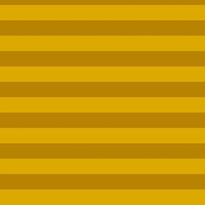 Goldenrod Awning Stripe Pattern Horizontal in Dark Goldenrod