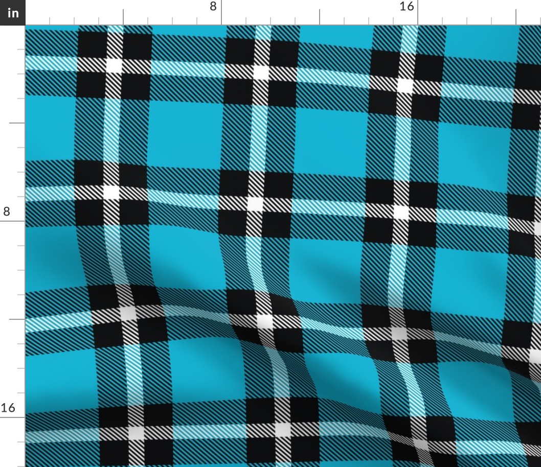 Bright Blue Plaid - Large (Summer Collection)