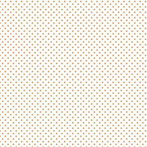 White With Orange Polka Dots - Small (Summer Collection)