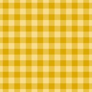Gingham Pattern - Goldenrod and Mellow Yellow Colors
