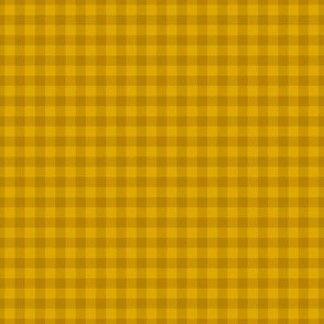 Small Gingham Pattern - Goldenrod and Dark Goldenrod Colors