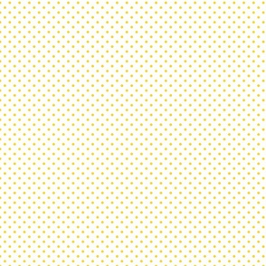 White With Yellow Polka Dots - Small (Summer Collection)