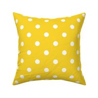 Yellow With White Polka Dots - Large (Summer Collection)