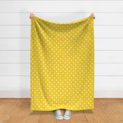 Yellow With White Polka Dots - Large (Summer Collection)