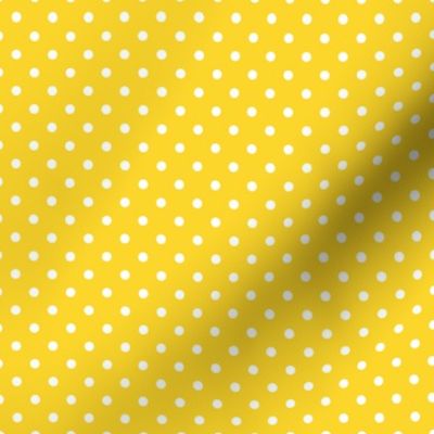 Yellow With White Polka Dots - Small (Summer Collection)
