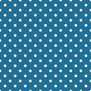 Dark Blue With White Polka Dots - Medium (Summer Collection)