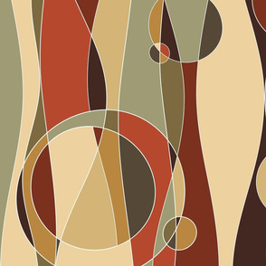 magical waves - roycroft abstract curves  - roycroft colors