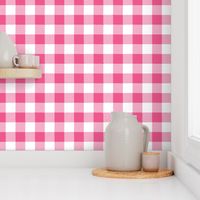 Pink And White Check - Large (Summer Collection)