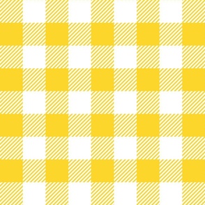 Yellow And White Check - Large (Summer Collection)